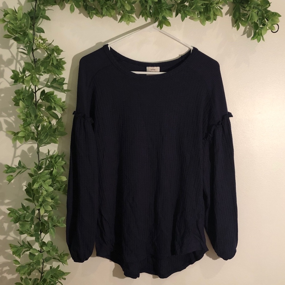 Waffle Wide Arm Long Sleeve